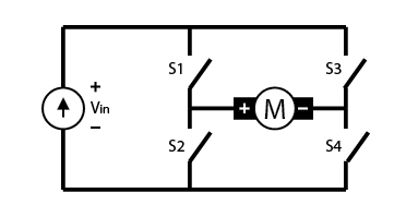 Image of an H-bridge circuit