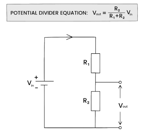 Image of a voltage divider circuit